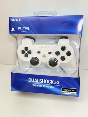 Sony White DualShock 3 Wireless PS3 Controller